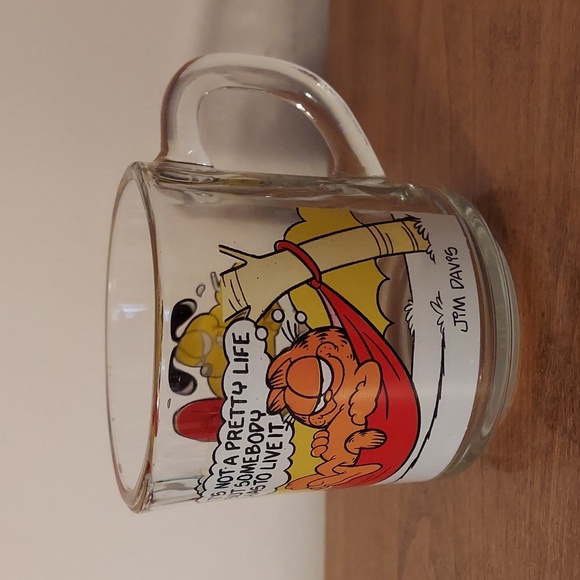 Vtg.1978 Garfield McDonald's Glass Mugs - Picture 5 of 16